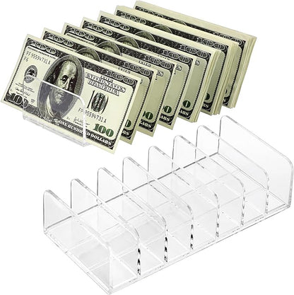 Hipiwe 2 Packs Mail Organizer Plastic Cash Tray by Hipiwe