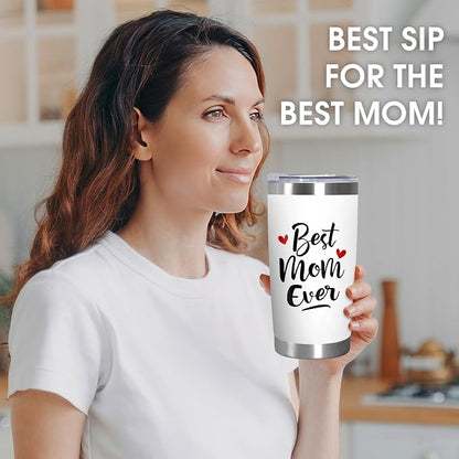 TEEZWONDER Mothers Day Gifts from Daughter Son - 20 oz Stainless Steel Insulated Coffee Tumbler with Lid - Birthday Gifts for Mom, Mothers in Law, Mama, Grandma, Tumblers for Women - Image 5