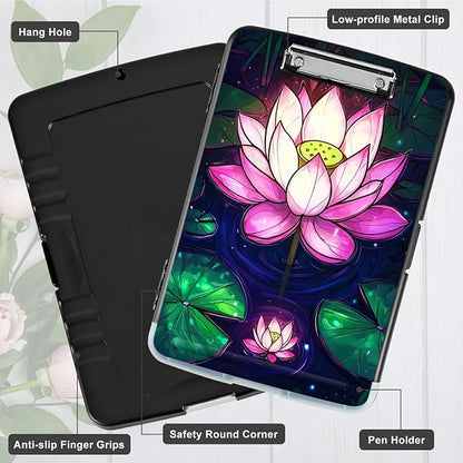 Pink Lotus Flower A4 Clipboard - Image 5