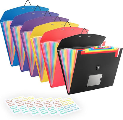 6 Pack Accordion File Organizer by RIEJIN
