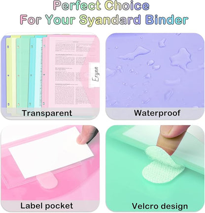 Binder Pocket, 10 Pack Super Heavyweight Plastic Folders - Image 3