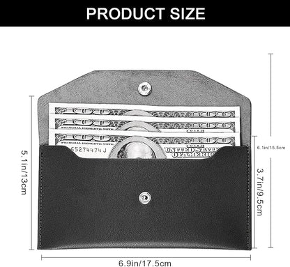 Pu Leather Cash Envelope Wallet - Image 2