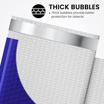 Fuxury Bubble Mailer 6x10 600 Pack Royal Blue #0, Poly Padded Envelope mailers - Image 4