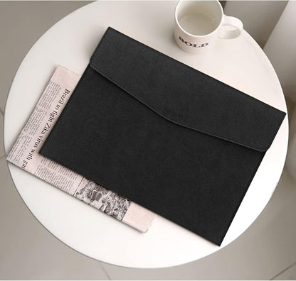 FYY File Folder, PU Leather A4 Document Holder File Organizer Filing Envelope - Image 6
