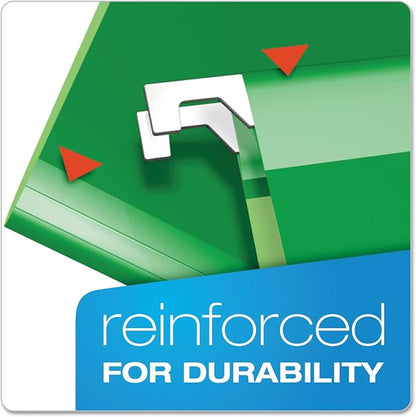Pendaflex 04152X2 BGR Extra Capacity Reinforced Hanging Folders, Bright Green - Image 3