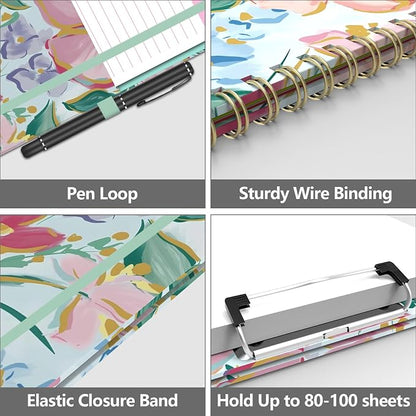 Clipboard Folio with Storage 8.5 X 11 Padfolio Notebook, Clipboards with - Image 4