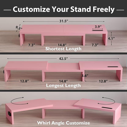 BONTEC Dual Monitor Stand Riser - Image 3