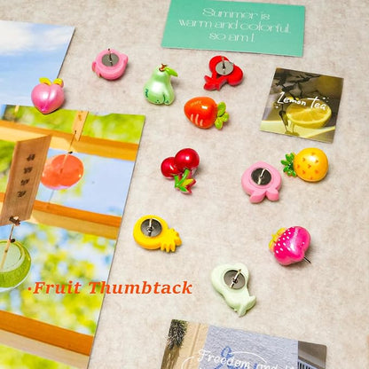 Fruit Theme Decorative Push Pins, Colorful Fun Push Pin - Image 5