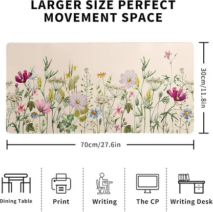 Flower Gaming Mouse Pad Large Mouse Pad - Image 2