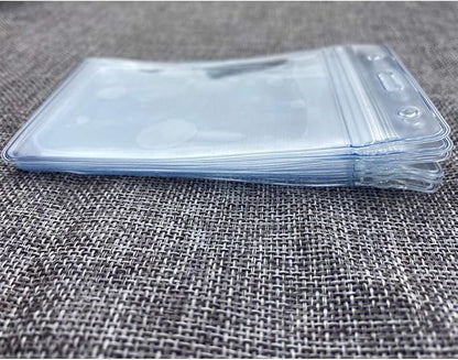 Vertical ID Badge Holders Sealable Waterproof Clear Plastic Holder, Fits - Image 6