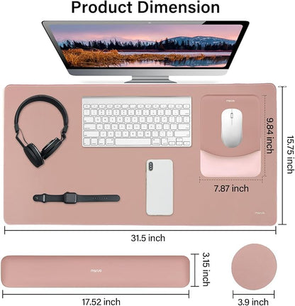 MOSISO Keyboard Mouse Pad Set, Large Gaming Mouse Pad&Rectangular Keyboard - Image 2