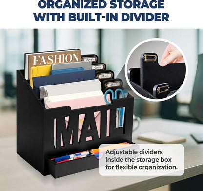 Mail Organizer Countertop, Desktop Mail Sorter - Image 5