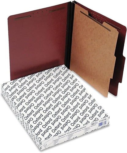 Pendaflex Pressboard Classification File Folders, 1 Divider, 2/5 Tab Cut - Image 3