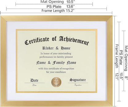 ELSKER&HOME 8.5 x 11 Certificate Frame Gold - Image 4