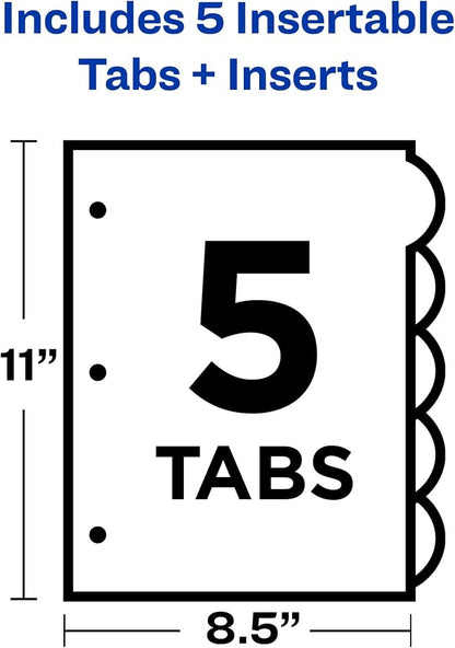 Avery Insertable Style Edge Plastic Dividers - Image 3