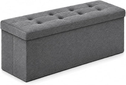 ALASDO 43 Inch Folding Storage Ottoman Bench by ALASDO
