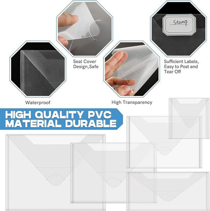 Briartw 10 Pack Large Storage Bag, 11.5"x9"Resealable Plastic Envelopes Pockets - Image 3