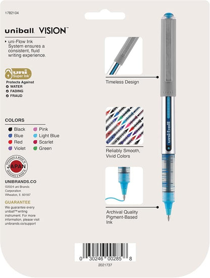uniball™ Vision Rollerball Pens, Fine Point, 8 Pack - Image 8