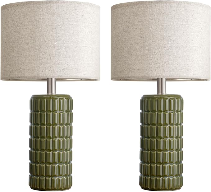 23" Modern Ceramic Table Lamps Set of 2 - Image 7