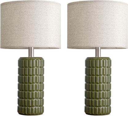 23" Modern Ceramic Table Lamps Set of 2 - Image 7