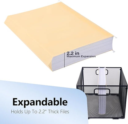 Plastic Hanging File Folders, 24 Pack Manila Hanging Folders，Letter Size - Image 8