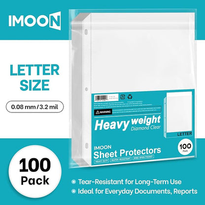 Heavyweight 3-Hole Letter Size Sheet Protectors - Image 2
