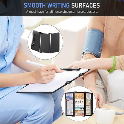 Nursing Clipboard Foldable, Foldable Clip Board w/Nursing Edition Cheat Charts - Image 4