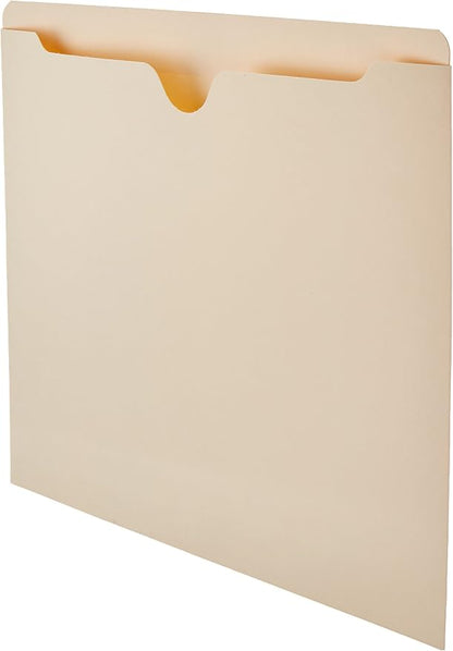 Amazon Basics File Jackets for Organizing Documents, Reinforced Straight-Cut Tab by AmazonBasics