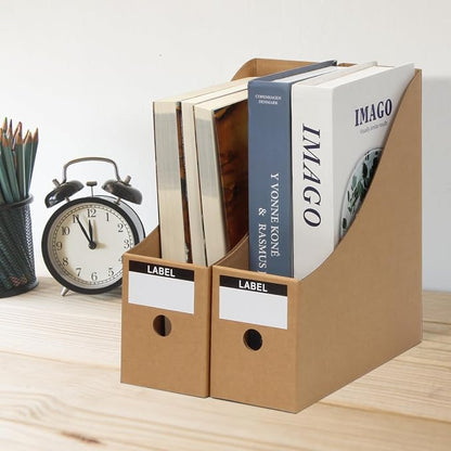 12 Pcs Cardboard Magazine File Holder Boxes - Image 4
