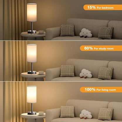 Fenmzee Grey Nightstand Bedroom Lamp - Image 5