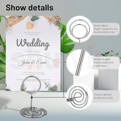 UMETDO 30PCS Table Number Holders Place Card Holder - Image 3