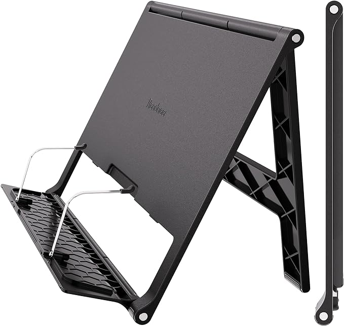 Readaeer Portable Book Stand Free Angle Adjustable Book Holder by Reodoeer