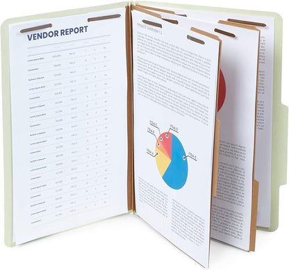 10 Legal Size Classification Folders - Image 3