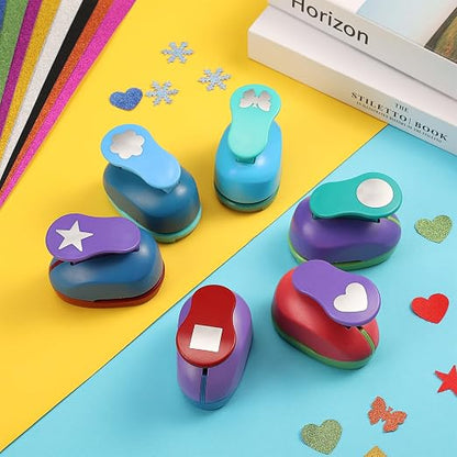 6 Pcs Colorful Craft Hole Punch - Image 5