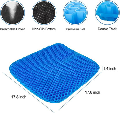 Large Gel Seat Cushion for Long Sitting - Image 3
