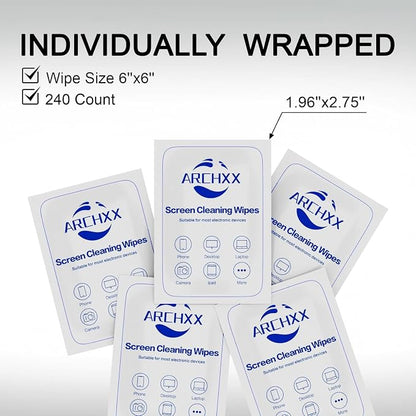 ARCHXX Screen Wipes for Electronics, Car Screen Cleaner, Lens Wipes - Image 8