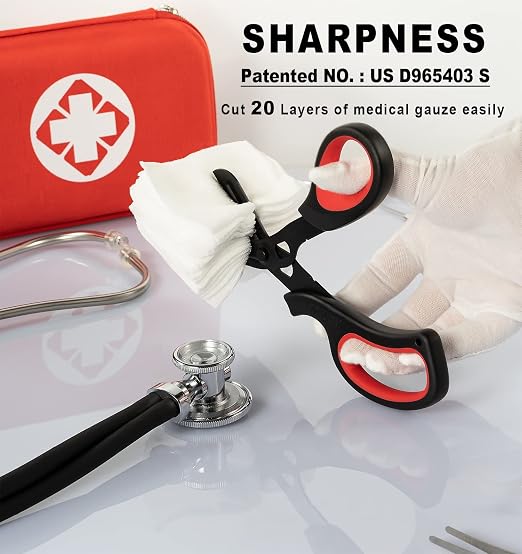 MEUUT 2 Pack Trauma Shears Patented Bandage Scissors - Image 2