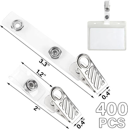 Happy Trees 400 Pcs Metal Badge Clips - Image 2