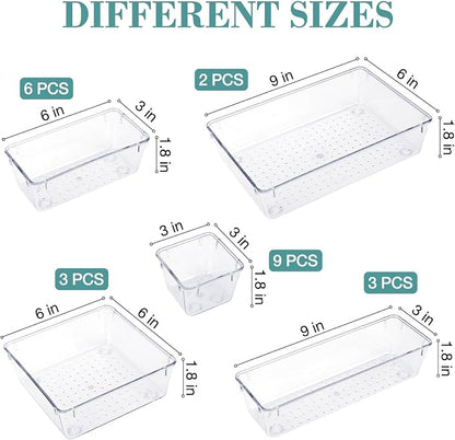 StorMiracle 23 PCS Drawer Organizer Set, 5 Varied Size Bathroom and kitchen - Image 2