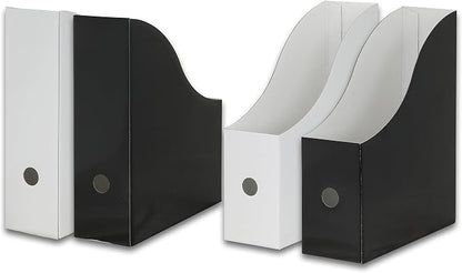 Simple Houseware 12-Pack Magazine File Holder Box, Foldable Cardboard Organizer - Image 4