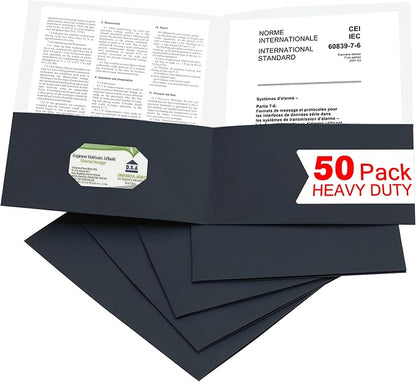 Zzrywuty 50 Packs Two Pocket File Folders by Zzrywuty