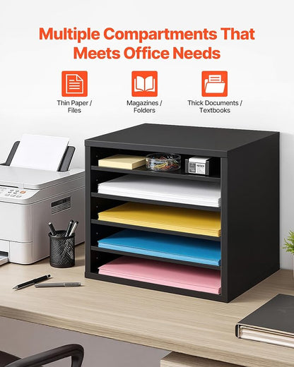 VEVOR Literature Organizer, 5 Compartments Office Mailbox - Image 7