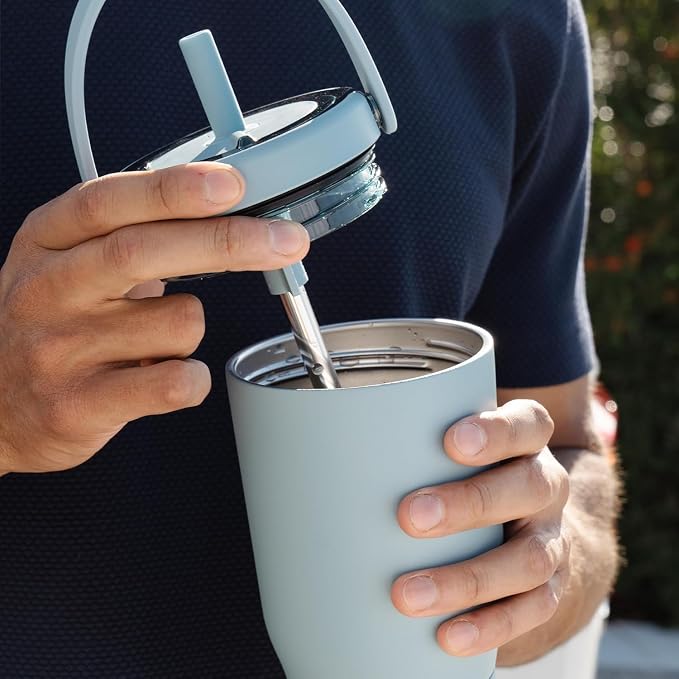 BrüMate Resa 25oz 100% Leakproof Travel Tumbler with Handle & Straw | Flexible SoftSip Straw | Silicone Sleeve for Durability | Stainless Steel | Cup Holder & Travel Friendly Water Bottle | (Lavender) - Image 7
