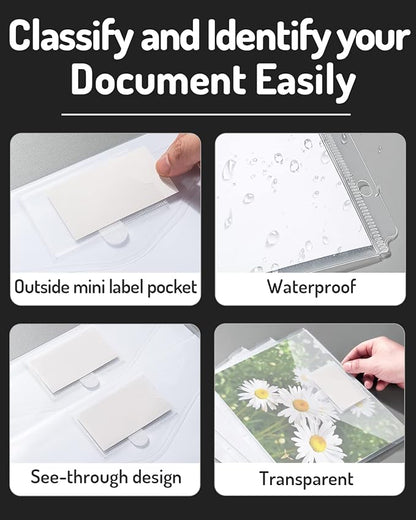 Forvencer Binder Pocket, 24 Pack Super Heavyweight Poly Binder Pocket - Image 6