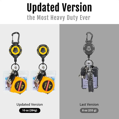 MNGARISTA Retractable Keychain Badge Reel Retractor Holder, 2 Pack - Image 3