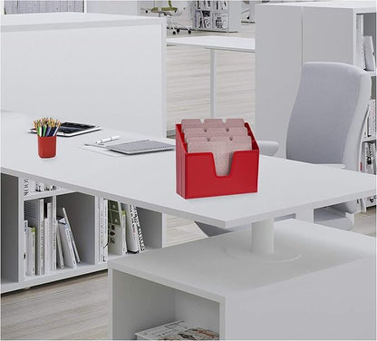 Acrimet Horizontal Triple File Folder Holder Organizer, Open Top Desktop - Image 6