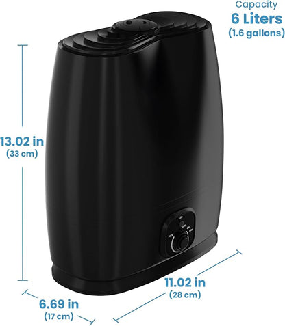 Everlasting Comfort 6L Humidifiers for Bedroom, Quiet 50HR Runtime No-Filter Supersized Cool Mist Humidifier Large Room for Whole House, Plants, Baby Nursery, Allergies, Dry Skin, Congestion, Indoor - Image 8