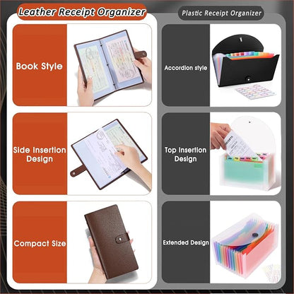 Leather Receipt Organizer, Coupon Organizer - Image 6