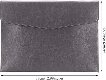 PU Leather A4 File Folder Document Holder Envelope Folder Case - Image 2