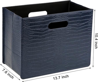 HofferRuffer Magazine Basket Holder, Foldable Magazine Rack, Document File - Image 2